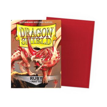 [AT-11037]Dragon Shield 顏色卡套 Ruby - Matte Sleeves - Standard Size