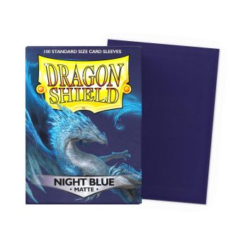 [AT-11042]Dragon Shield 顏色卡套 Night Blue - Matte Sleeves - Standard Size
