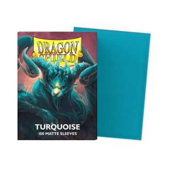 [AT-11055]Dragon Shield 顏色卡套 Turquoise - Players' Choice Matte Sleeves - Standard Size