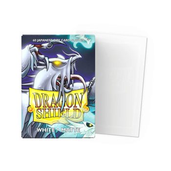 [AT-11105]Dragon Shield 顏色卡套 White - Matte Sleeves - Japanese Size