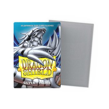 [AT-11108]Dragon Shield 顏色卡套 Silver - Matte Sleeves - Japanese Size