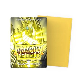 [AT-11114]Dragon Shield 顏色卡套 Yellow - Matte Sleevess - Japanese Size