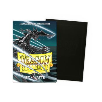 [AT-11124]Dragon Shield 顏色卡套 Jet - Matte Sleevess - Japanese Size