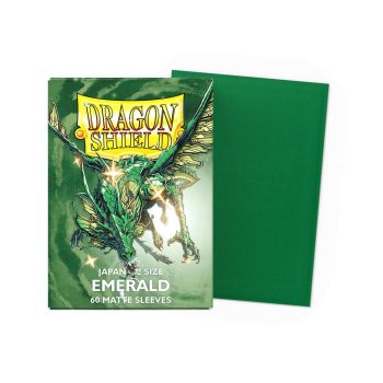 [AT-11136]Dragon Shield 顏色卡套 Emerald - Matte Sleevess - Japanese Size