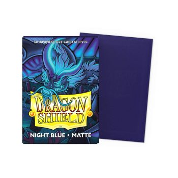 [AT-11142]Dragon Shield 顏色卡套 Night Blue - Matte Sleevess - Japanese Size