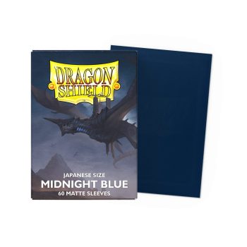 [AT-11157]Dragon Shield 顏色卡套 Midnight Blue - Matte Sleevess - Japanese Size