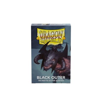 [AT-13003]Dragon Shield 外層卡套 Black - Matte Outer Sleeves - Standard Size