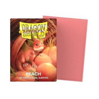 [AT-15053]Dragon Shield 顏色卡套 Peach - Matte Dual Sleeves - Standard Size