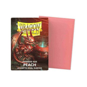 [AT-15153]Dragon Shield 顏色卡套 Peach – Matte Dual Sleeves – Japanese Size