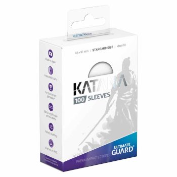 [UGD010090]Ultimate Guard 顏色卡套 Katana Sleeves Standard Size (100) - Transparent