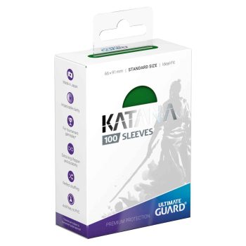 [UGD010110]Ultimate Guard 顏色卡套 Katana Sleeves Standard Size (100) - Green