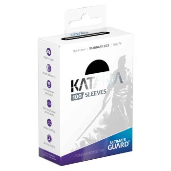 [UGD010112]Ultimate Guard 顏色卡套 Katana Sleeves Standard Size (100) - Black