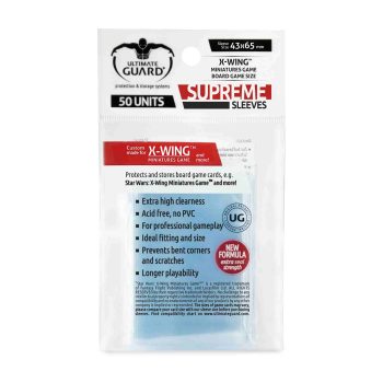 [UGD010477]Ultimate Guard 卡套 Supreme Board Game Sleeves (X-Wing Size) (50)