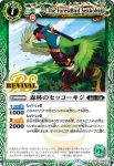 BS55-RV003 C 森林のセッコーキジ(BS55收錄/2021年度版)
