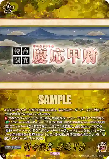 DZ-TB02/TRR164 特命調査 慶応甲府
