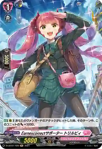 D-LBT01/H20 Earnescorrectサポーター トリルビィ