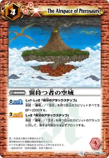 BS04-076 C 翼持つ者の空域(BS04收錄/2009年度版)