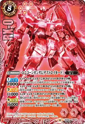 (異畫)SD54-X01 X ユニコーンガンダム[デストロイモード](SD54收錄/2020年度版)