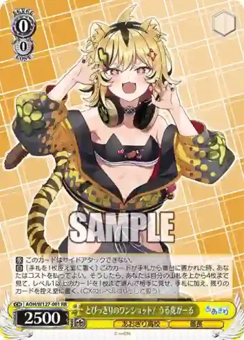 AOH/W127-001 RR とびっきりのワンショット！ うる虎がーる