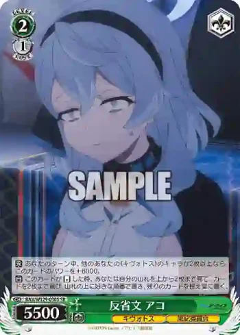 BAV/W129-036S SR 反省文 アコ