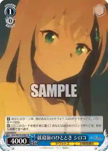 BAV/W129-094S SR 就寝前のひととき シロコ