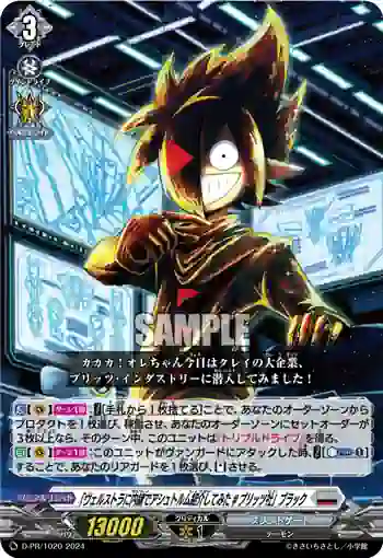 D-PR/1020 「ヴェルストラニナイショデアシュトルムショウカイシテミタ #ブリッツシャ」ブラック