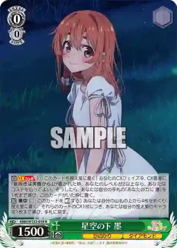 KNK/W132-019 R 星空の下 墨