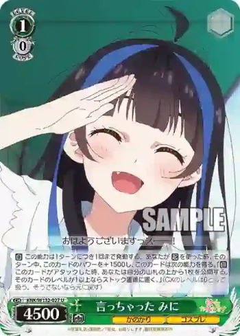 KNK/W132-027 U 言っちゃった みに