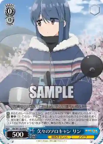 YRC/W116-084 C 久々のソロキャン リン