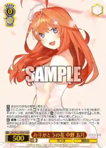 5HY/W101-055HYR HYR ありがとうの花 中野 五月