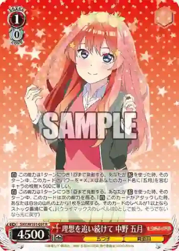 5HY/W101-057 R 理想を追い続けて 中野 五月
