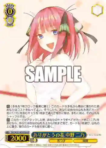5HY/W101-081HYR HYR ありがとうの花 中野 二乃