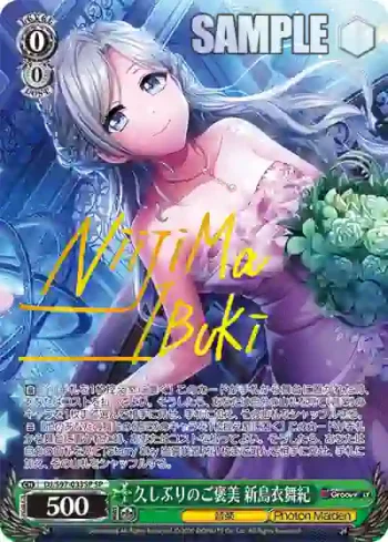 (簽名)DJ/S97-033SP SP 久しぶりのご褒美 新島衣舞紀