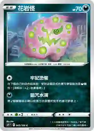 S9F 065/100 花岩怪(擴充包「星星誕生」)