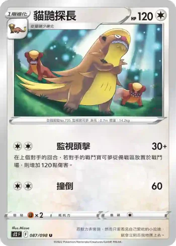 S12F 087/098 貓鼬探長(擴充包「思維激盪」)