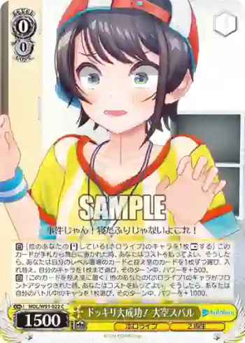 HOL/W91-022 C ドッキリ大成功！ 大空スバル