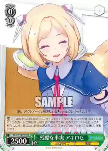 HOL/W91-T031R RRR 残酷な事実 アキロゼ