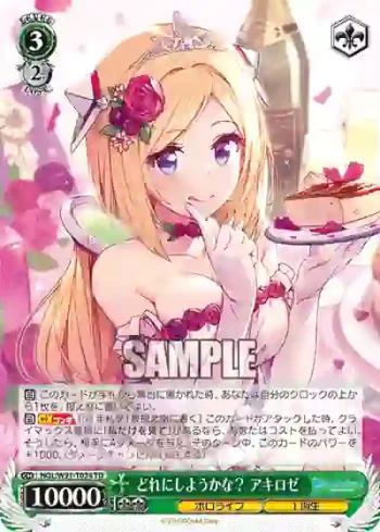 HOL/W91-T034 TD どれにしようかな？ アキロゼ