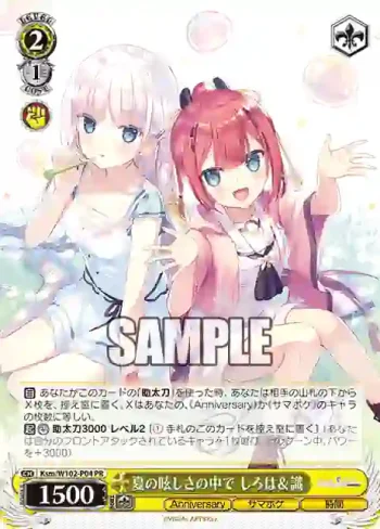 Ksm/W102-P04  夏の眩しさの中で しろは＆識