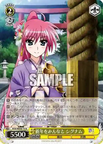 NTA/WE48-15 N 新年をみんなと シグナム
