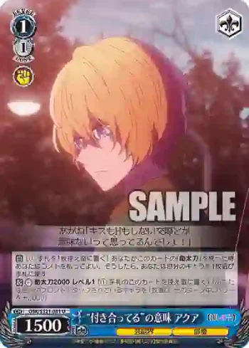 OSK/S121-081 U “付き合ってる”の意味 アクア