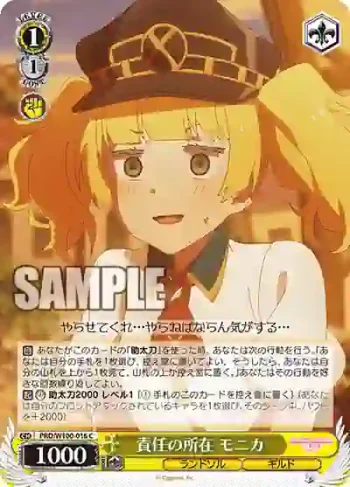 PRD/W100-016 C 責任の所在 モニカ