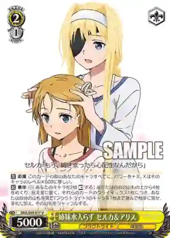 SAO/S80-017 U 姉妹水入らず セルカ＆アリス
