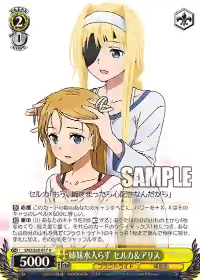 sao_s80_017 SAO/S80-017 U 姉妹水入らず セルカ&アリス
