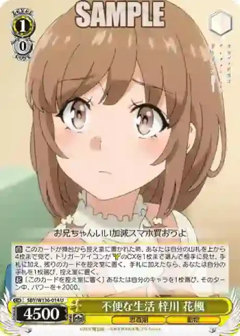SBY/W136-014 U 不便な生活 梓川 花楓