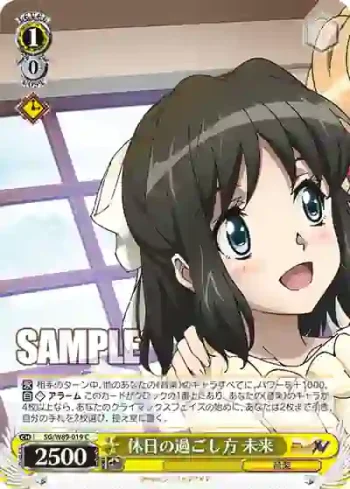SG/W89-019 C 休日の過ごし方 未来