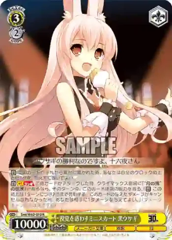 Smi/W62-010 R 視覚を惑わすミニスカート 黒ウサギ