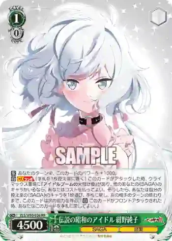 ZLS/W93-026 RR 伝説の昭和のアイドル 紺野純子