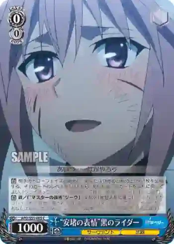 APO/S53-085 C “安堵の表情”黒のライダー