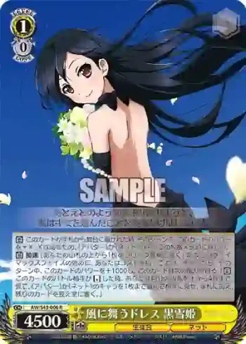 AW/S43-006 R 風に舞うドレス 黒雪姫